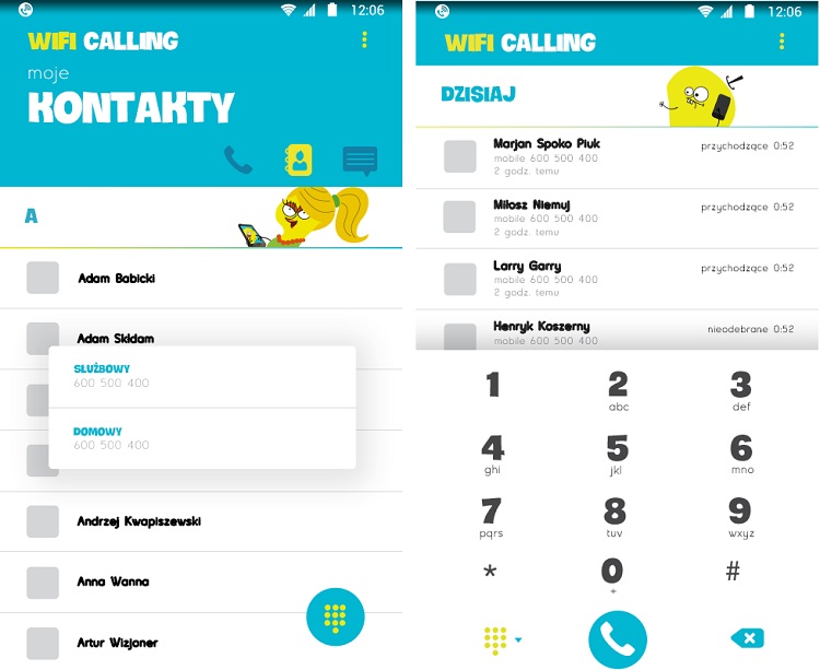 Aplikacja WiFi Calling w nju mobile - aplikacja