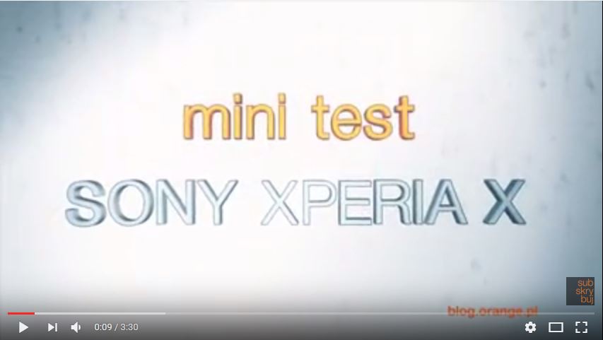 Testujemy Sony Xperia X