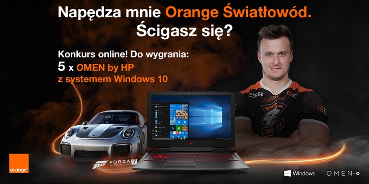 Pashę dopala Orange Światłowód. Prześcignij go i zgarnij laptopa HP Omen