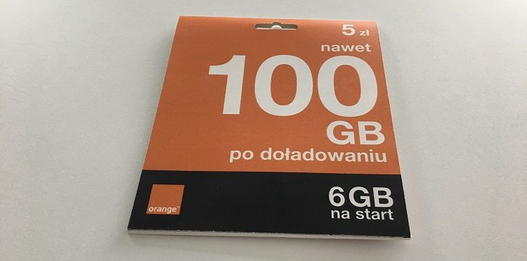 Nowy wzór startera Orange na kartę