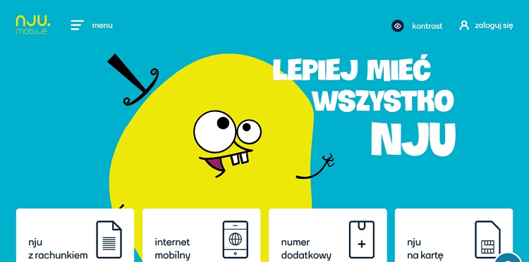 Nowa, prostsza strona nju mobile