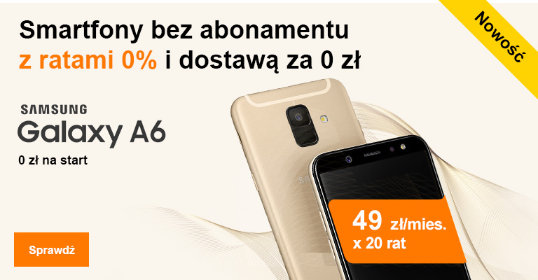 Nowość. Smartfony bez abonamentu, na raty 0% dla klientów Orange