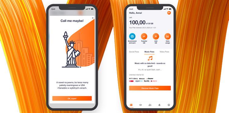 Orange Flex - grafika ilustracyjna. 