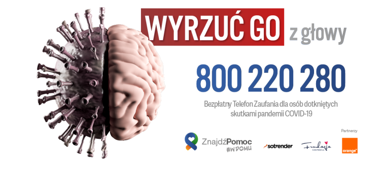 0 800 220 280 – telefon zaufania dla osób dotkniętych skutkami pandemii COVID-19