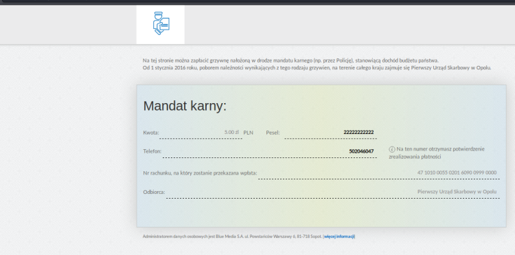 Mandat (nie zawsze) trzeba opłacić!