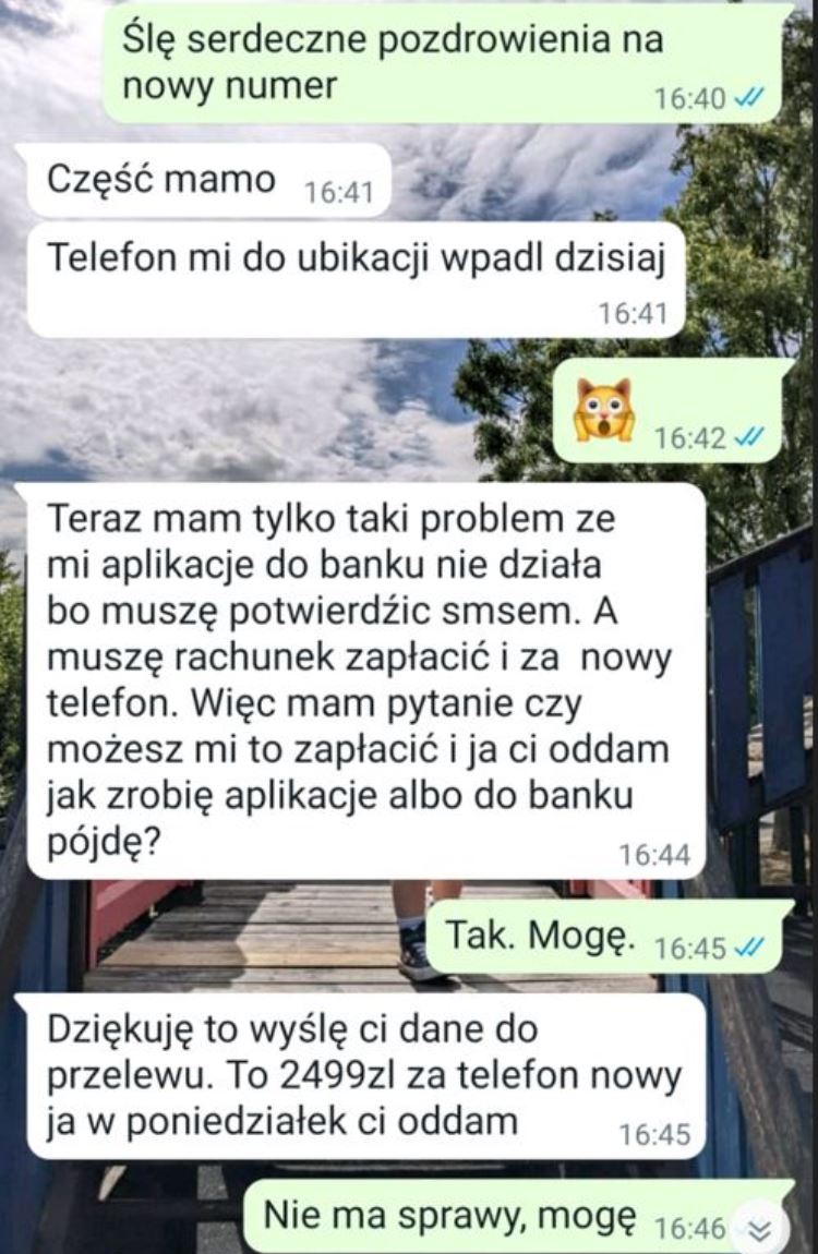 Całe oszustwo odbywa się za pośrednictwem komunikatora WhatsApp