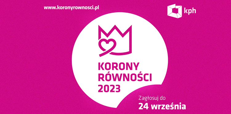 logo Korony Równości i zaproszenie do głosowania 