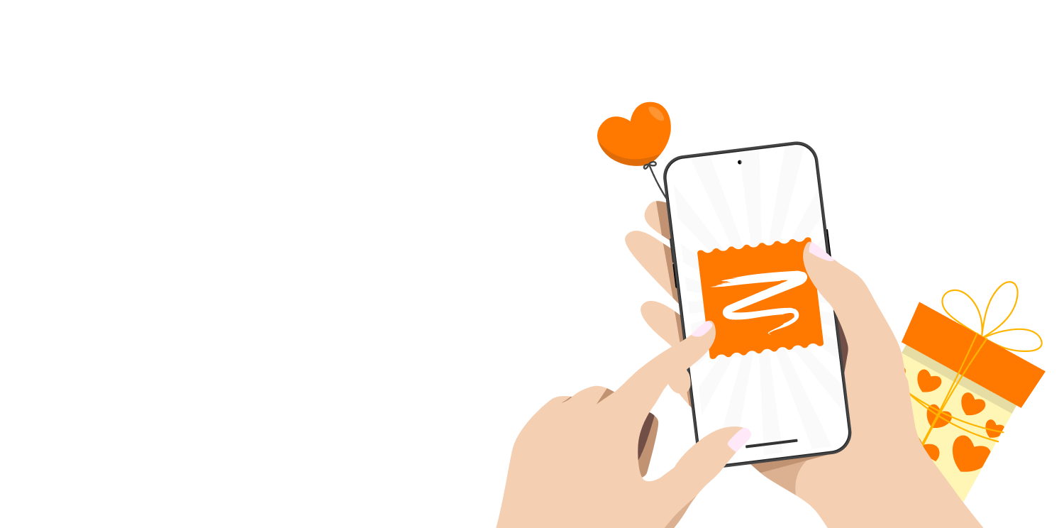 Walentynkowa zdrapka w aplikacji Mój Orange