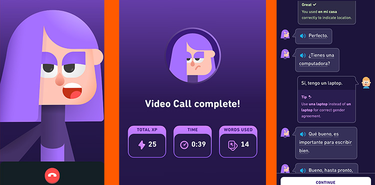 duolingo rozmowa ai lily
