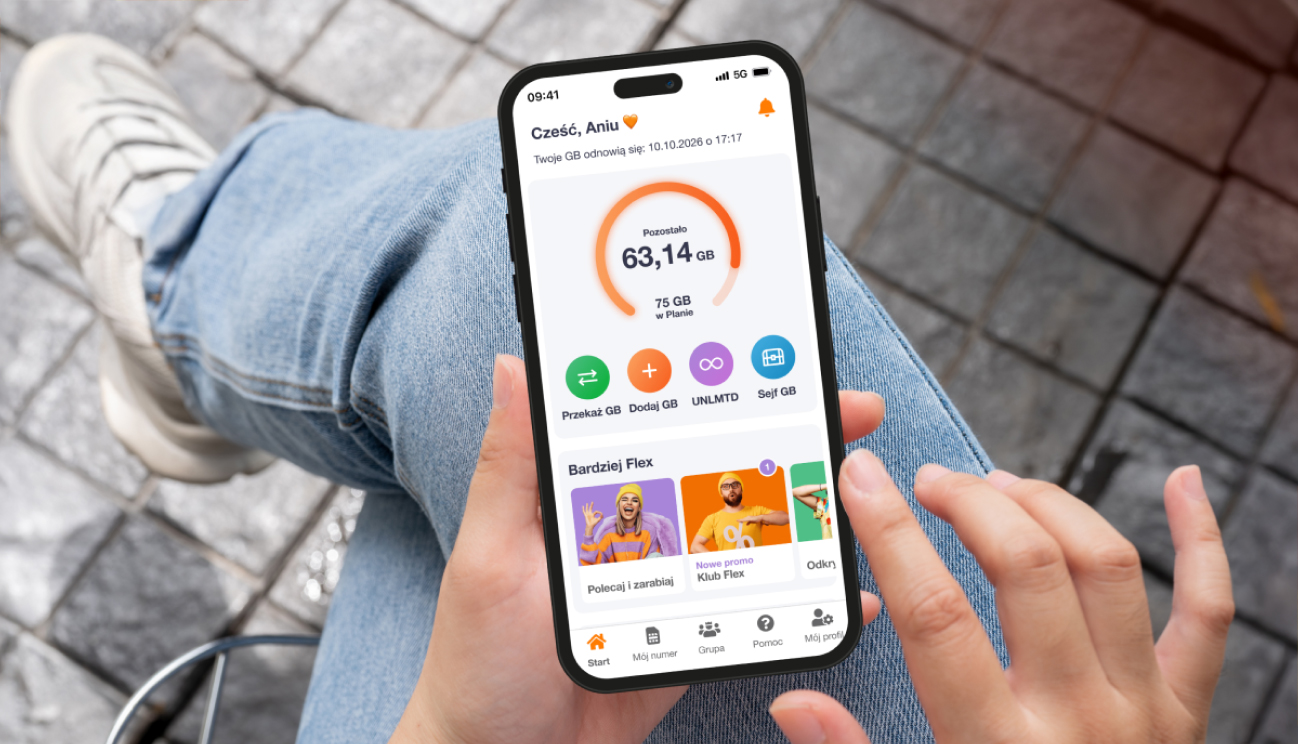 Łatwiejsze zarządzanie dodatkowymi numerami w&nbsp;Orange Flex