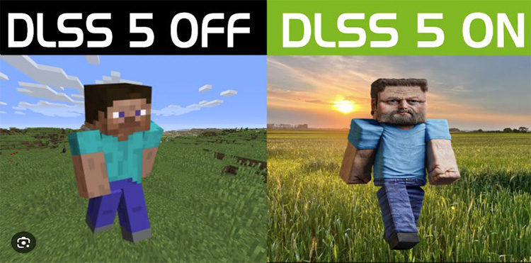 dlss 5 minecraft