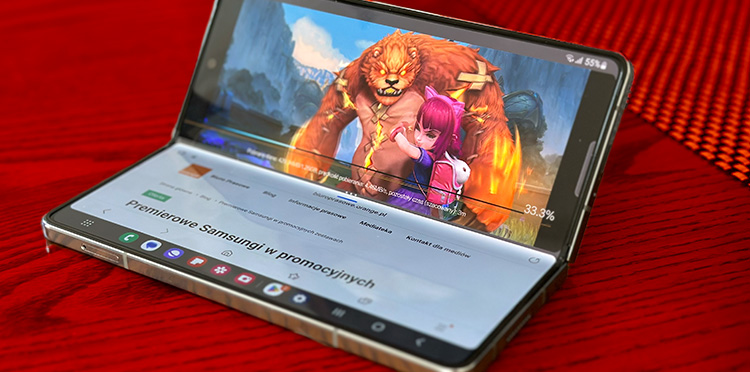galaxy fold granie na składakach